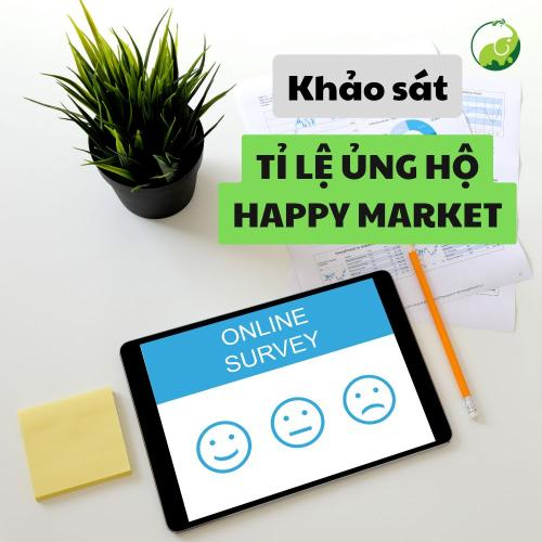 Khảo Sát Tỉ Lệ Ủng Hộ Happy Market